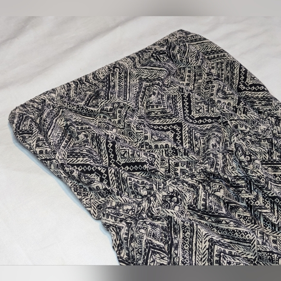 Mossimo Strapless Mini Dress or Cover-up Tribal Aztec Drawstring Black SMALL - Picture 7 of 11